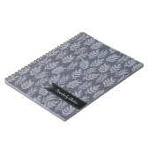 名エレガントモダン石板グ葉レイ ノートブック (左側)