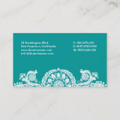 名エレガント刺テ華美ンプレート 名刺 (裏面)