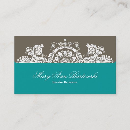 名エレガント刺テ華美ンプレート 名刺 (正面)