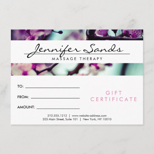 名エレガント前さくらんぼBLOMSギフト券 (正面)