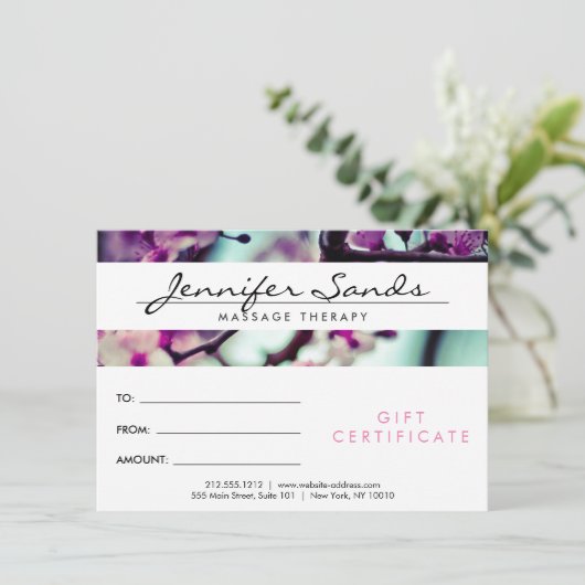 名エレガント前さくらんぼBLOMSギフト券 (スタンド正面)