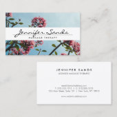 名エレガント前さくらんぼBLOOMS II名刺付き 名刺 (正面/裏面)