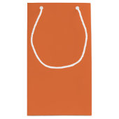 名エレガント前のオーキシンプルッド·に富むオレンジの花 スモールペーパーバッグ (裏面)