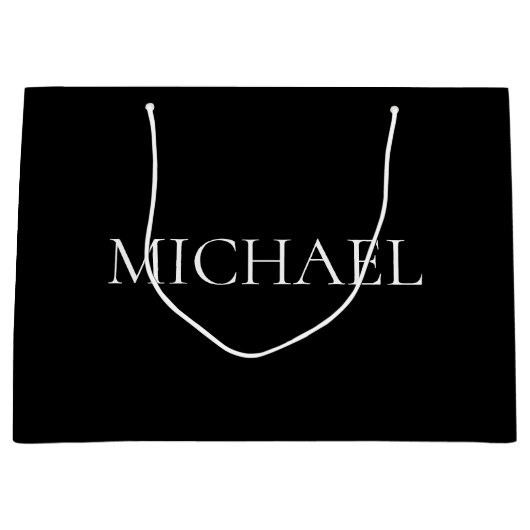 名エレガント前の大きい抱き枕 ラージペーパーバッグ (正面)