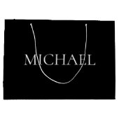 名エレガント前の大きい抱き枕 ラージペーパーバッグ (裏面)