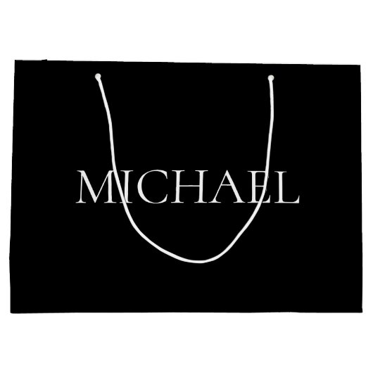 名エレガント前の大きい抱き枕 ラージペーパーバッグ (裏面)