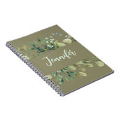 名エレガント前の植物体離れのパステル ノートブック (右側)