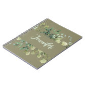 名エレガント前の植物体離れのパステル ノートブック (左側)