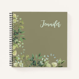 名エレガント前の植物体離れのパステル ノートブック