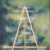 名エレガント前の結婚スクリプトのエントリ アクリルサイン (ニュートラル)