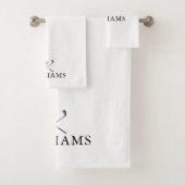 名エレガント前パーソナライズされたゴルフクラブ バスタオルセット (インサイチュ)