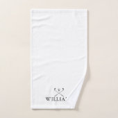 名エレガント前パーソナライズされたゴルフクラブ バスタオルセット (ハンドタオル)