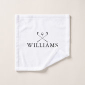 名エレガント前パーソナライズされたゴルフクラブ バスタオルセット (ウォッシュタオル)