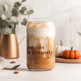 名エレガント前パーソナライズされた披露宴 ガラス缶