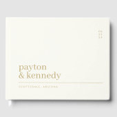 名エレガント前パーソナライズされた披露宴 ゲストブック (正面)