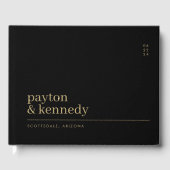 名エレガント前パーソナライズされた披露宴 ゲストブック (正面)