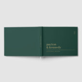 名エレガント前パーソナライズされた披露宴 ゲストブック (全面)