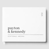 名エレガント前パーソナライズされた披露宴 ゲストブック (正面)