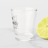 名エレガント前パーソナライズされた披露宴 ショットグラス (右)