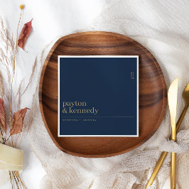 名エレガント前パーソナライズされた披露宴 スタンダードカクテルナプキン