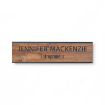 名エレガント前プレート木目ド素朴ア標識