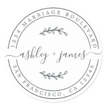 名エレガント前白黒結婚の差出人住所