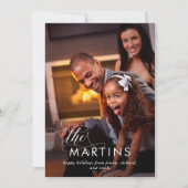 名エレガント前 | フォト付きホリデーカード シーズンカード (正面)