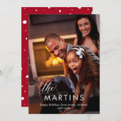 名エレガント前 | フォト付きホリデーカード シーズンカード (正面/裏面)