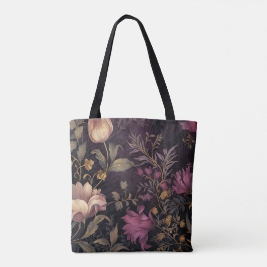 名エレガント称暗花模様 トートバッグ (裏面)