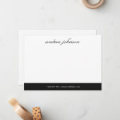 名エレガント称・文字事業会社プロフェッショナル ノートカード (正面/裏面インサイチュ)