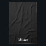 名カスタマイズミニマル白黒 キッチンタオル<br><div class="desc">名カスタマイズ名ミニマル白黒キッチンタオル</div>