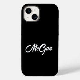 名カスタマイズモダンミニマルMonogram Black. Case-Mate iPhone 14ケース