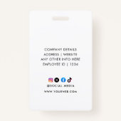 名カスタマイズ前と写真 | IDカードバッジ バッジ (裏面)