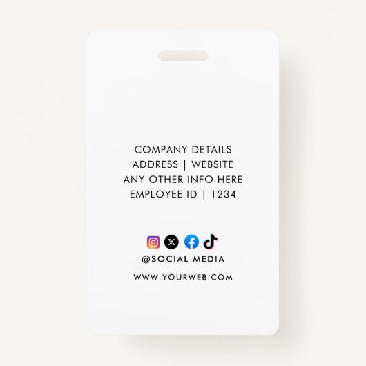 名カスタマイズ前と写真 | IDカードバッジ バッジ (裏面)