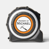 名カスタマイズ前と文字16フィートのベルトクリップ頑丈なギフト メジャー (正面)