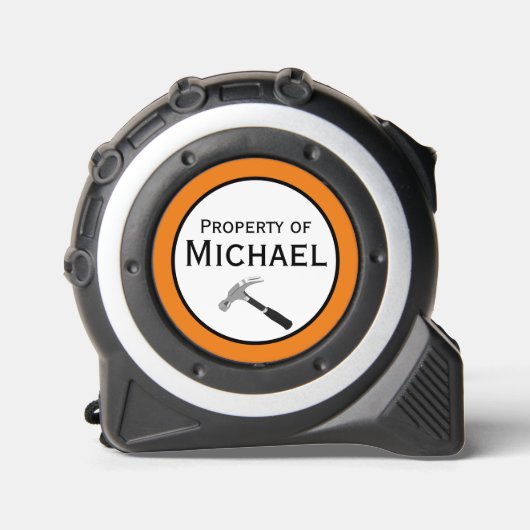 名カスタマイズ前と文字16フィートのベルトクリップ頑丈なギフト メジャー (正面)