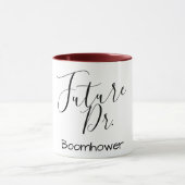 名カスタマイズ前は未来の医師の医療駄目おもしろマグカップ マグカップ (中央)