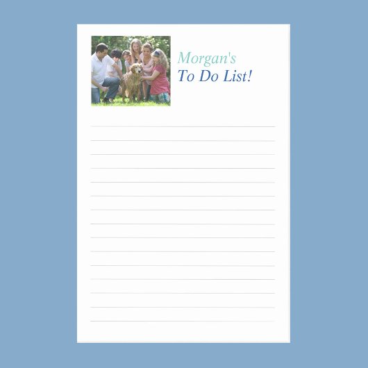 名カスタマイズ前タイトルと写真、罫線 ポストイット