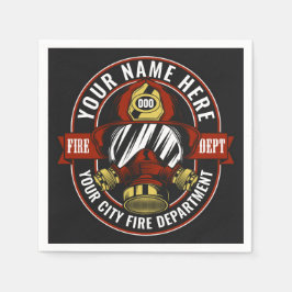 名カスタマイズ前ファイターヘルメットマスク火災救助隊 スタンダードカクテルナプキン