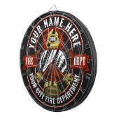 名カスタマイズ前ファイターヘルメットマスク火災救助隊 ダーツボード (正面右)