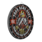 名カスタマイズ前ファイターヘルメットマスク火災救助隊 ダーツボード (正面左)