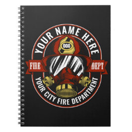 名カスタマイズ前ファイターヘルメットマスク火災救助隊 ノートブック