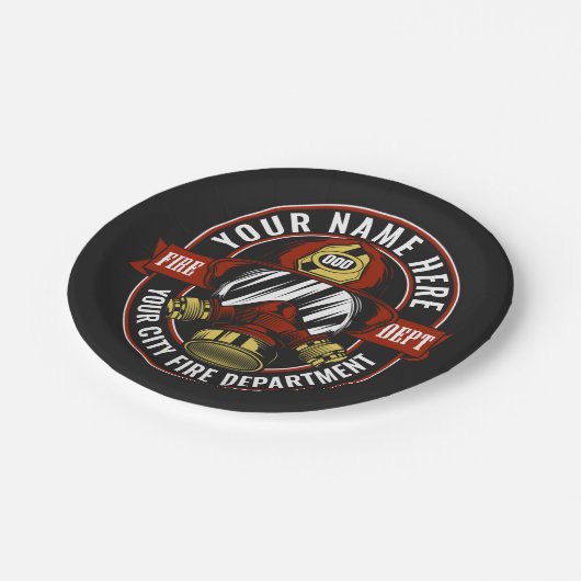 名カスタマイズ前ファイターヘルメットマスク火災救助隊 ペーパープレート (アングル)