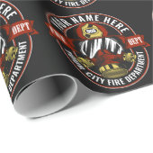 名カスタマイズ前ファイターヘルメットマスク火災救助隊 ラッピングペーパー (ロールコーナー)