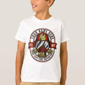 名カスタマイズ前ファイターヘルメットマスク火災救助隊 Tシャツ (正面)