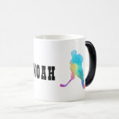 名カスタマイズ前ホッケー選手 モーフィングマグカップ (正面右)