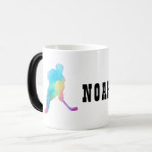 名カスタマイズ前ホッケー選手 モーフィングマグカップ (正面左)