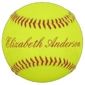 名カスタマイズ前モノグラム ソフトボール (裏面)