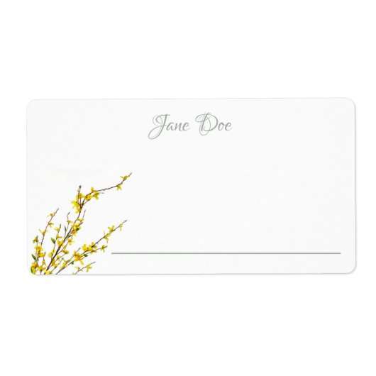 名カスタマイズ前作家 ラベル (正面)