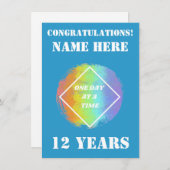 名カスタマイズ前/マイルストーンを1日ずつ – NA シーズンカード (正面/裏面)